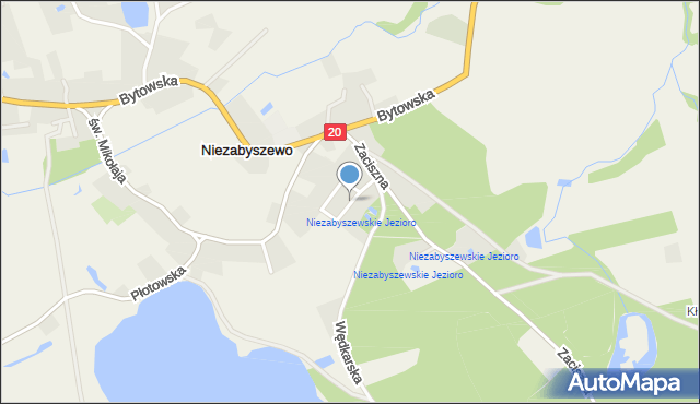 Niezabyszewo, Szynkowskiego Franciszka, ks., mapa Niezabyszewo