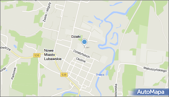 Nowe Miasto Lubawskie, Szkolna, mapa Nowe Miasto Lubawskie