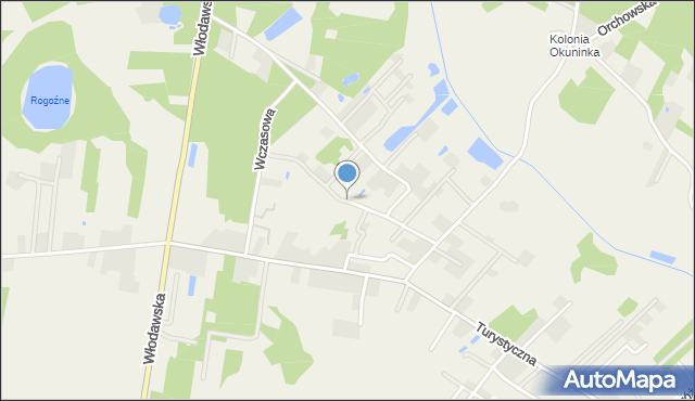 Okuninka, Szczęśliwa, mapa Okuninka