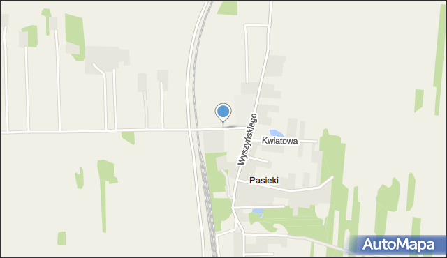 Pasieki gmina Goworowo, Szkolna, mapa Pasieki gmina Goworowo