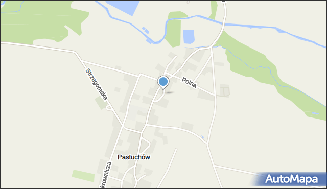 Pastuchów, Szkolna, mapa Pastuchów