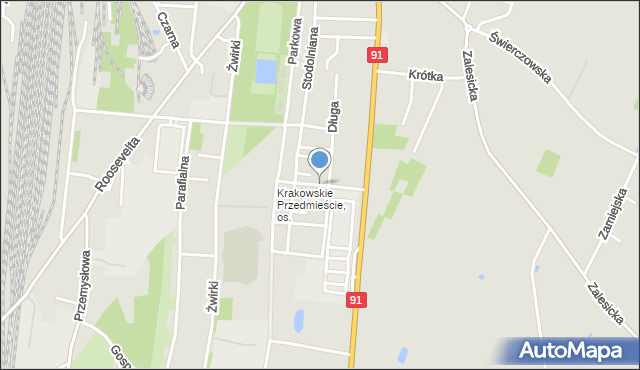 Piotrków Trybunalski, Szpakowa, mapa Piotrków Trybunalski
