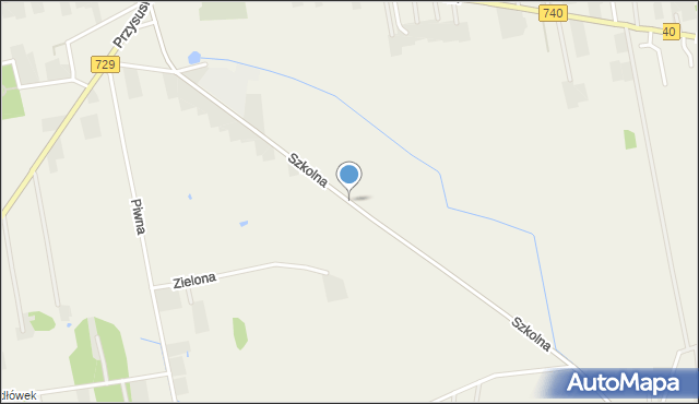 Potworów powiat przysuski, Szkolna, mapa Potworów powiat przysuski