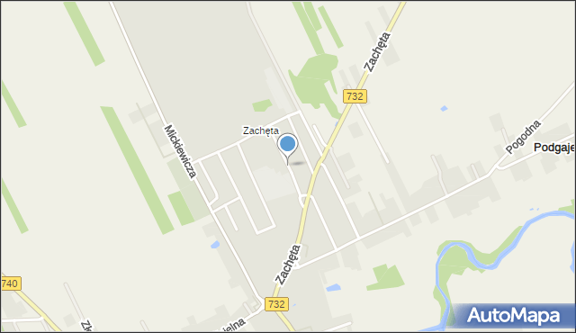 Przytyk, Szkolna, mapa Przytyk