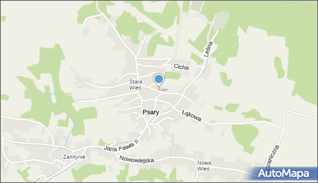 Psary gmina Trzebinia, Szkolna, mapa Psary gmina Trzebinia