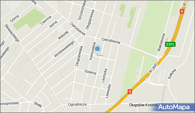 Radom, Szeregowa, mapa Radomia