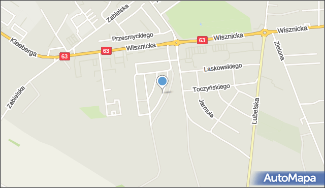 Radzyń Podlaski, Szymanowskiego, mapa Radzyń Podlaski
