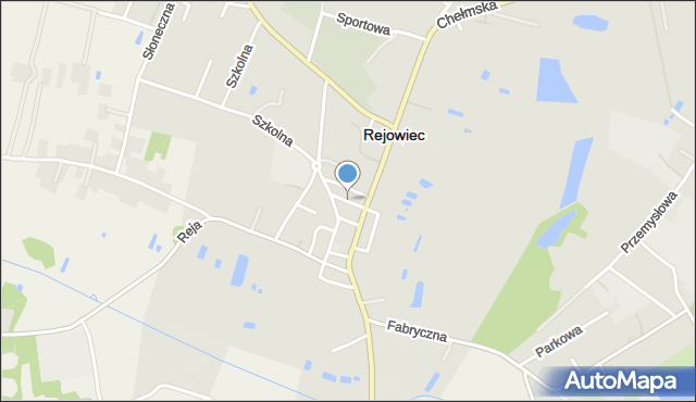 Rejowiec powiat chełmski, Szedla Piotra, mapa Rejowiec powiat chełmski