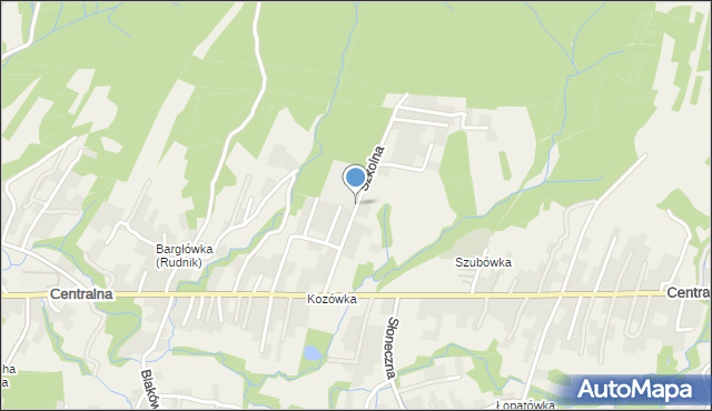 Rudnik gmina Sułkowice, Szkolna, mapa Rudnik gmina Sułkowice