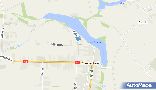 Sieciechów powiat kozienicki, Szkolna, mapa Sieciechów powiat kozienicki