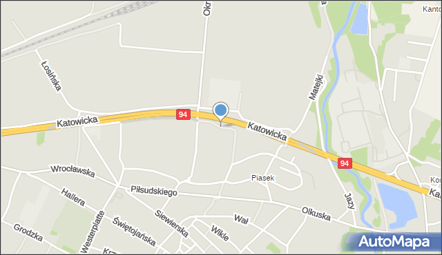 Sławków powiat będziński, Szymanowskiego Karola, mapa Sławków powiat będziński