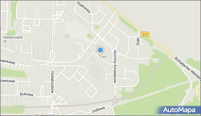 Słupsk, Szarmacha Stanisława, mapa Słupska