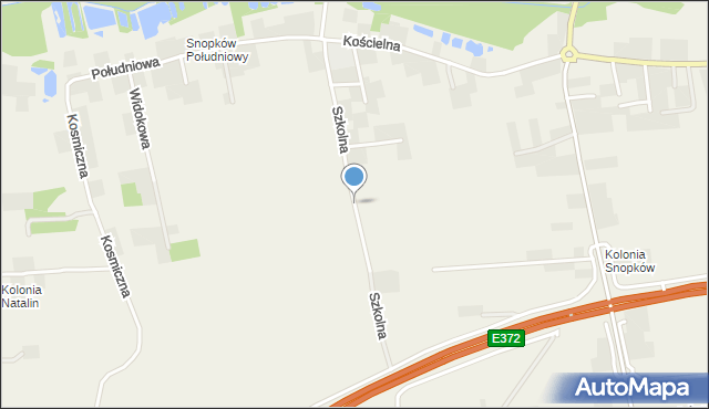 Snopków, Szkolna, mapa Snopków