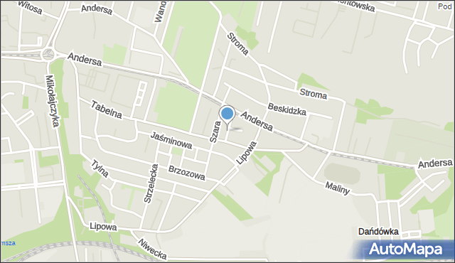 Sosnowiec, Szybikowa, mapa Sosnowca