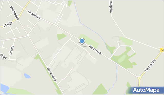 Środa Wielkopolska, Szarych Szeregów, mapa Środa Wielkopolska
