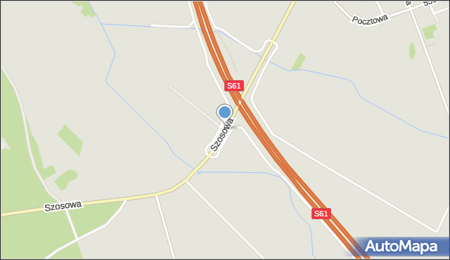 Stawiski, Szosowa, mapa Stawiski