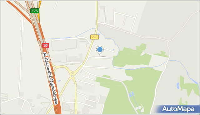 Straszyn, Szmaragdowa, mapa Straszyn