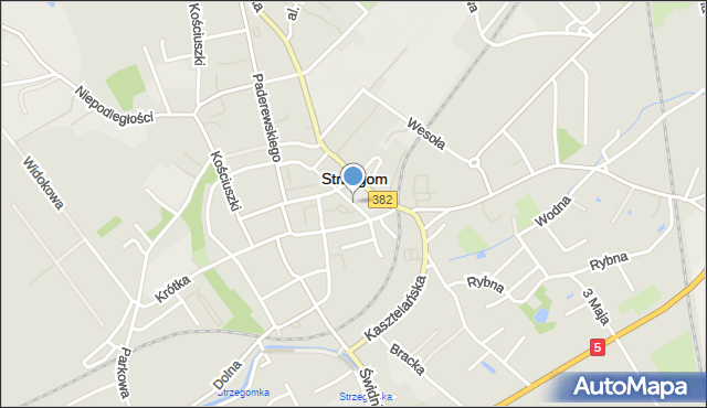 Strzegom powiat świdnicki, Szkolna, mapa Strzegom powiat świdnicki