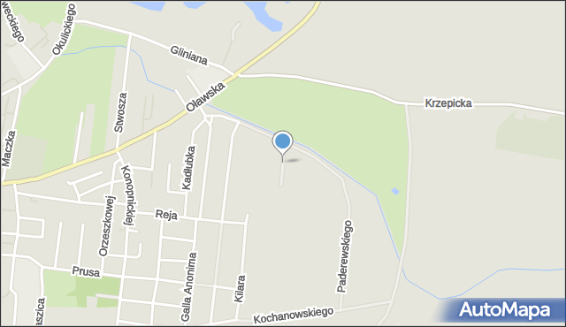 Strzelin, Szpilmana Władysława, mapa Strzelin