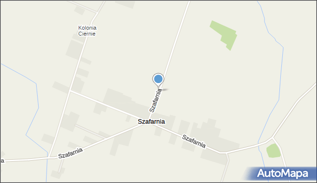 Szafarnia gmina Lelis, Szafarnia, mapa Szafarnia gmina Lelis