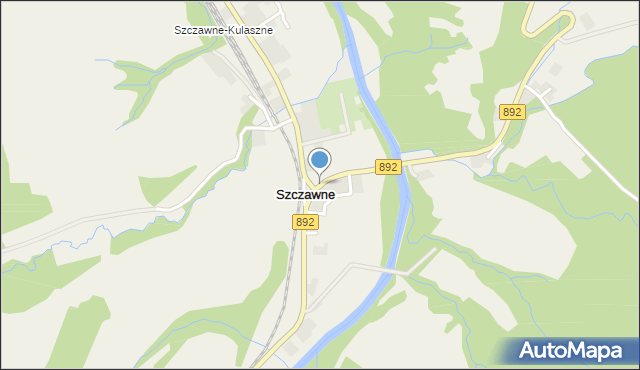 Szczawne, Szczawne, mapa Szczawne