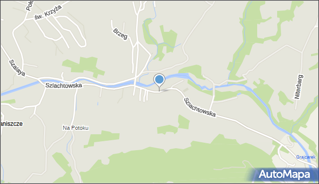 Szczawnica, Szlachtowska, mapa Szczawnica