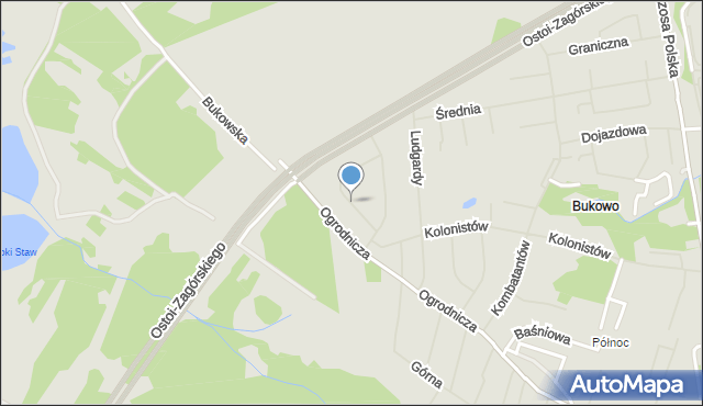 Szczecin, Szarych Szeregów, mapa Szczecina