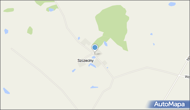 Szczeciny, Szczeciny, mapa Szczeciny