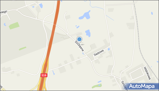Szczęsne gmina Purda, Szczęsne, mapa Szczęsne gmina Purda