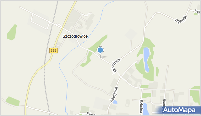 Szczodrowice, Szczodrowice, mapa Szczodrowice