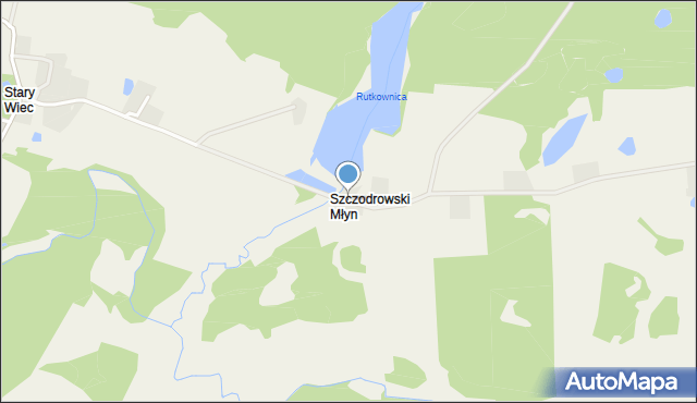 Szczodrowski Młyn, Szczodrowski Młyn, mapa Szczodrowski Młyn