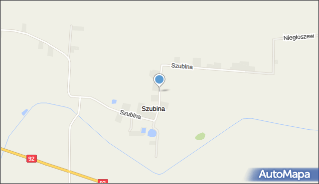 Szubina, Szubina, mapa Szubina