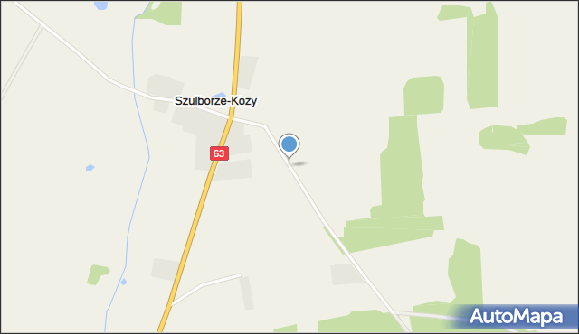 Szulborze-Kozy, Szulborze-Kozy, mapa Szulborze-Kozy