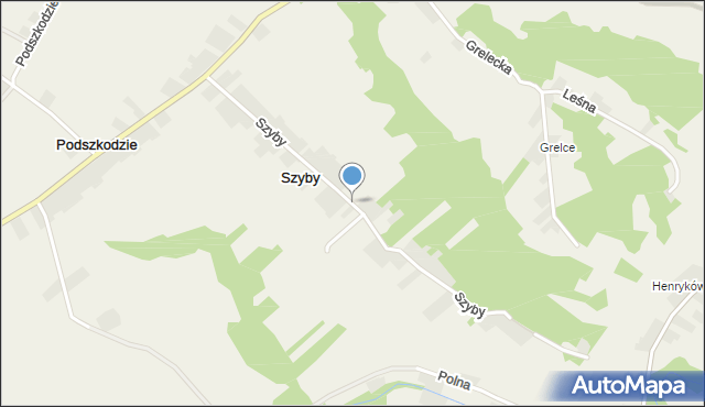 Szyby, Szyby, mapa Szyby