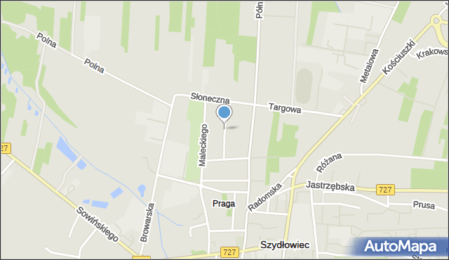 Szydłowiec, Szydłowieckiego Mikołaja, mapa Szydłowiec