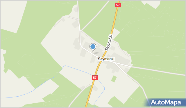 Szymanki, Szymanki, mapa Szymanki