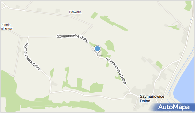 Szymanowice Dolne, Szymanowice Dolne, mapa Szymanowice Dolne