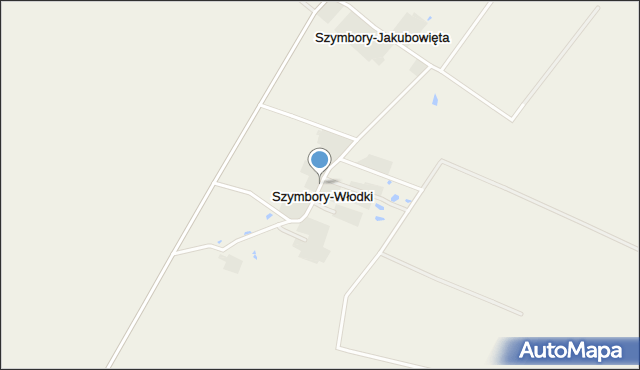 Szymbory-Włodki, Szymbory-Włodki, mapa Szymbory-Włodki