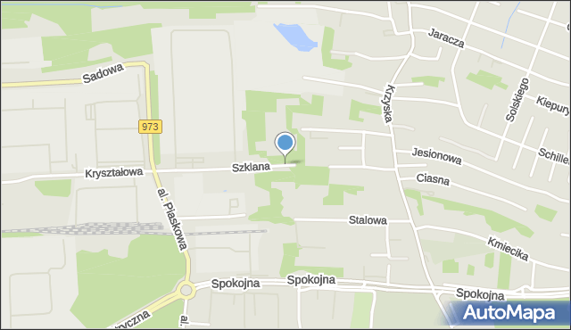 Tarnów, Szklana, mapa Tarnów