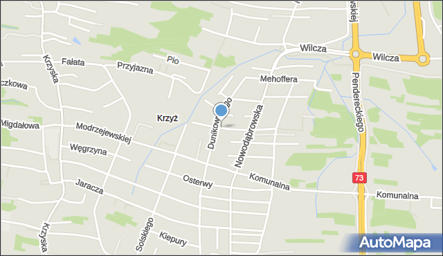 Tarnów, Szuszkiewicza Józefa, mapa Tarnów