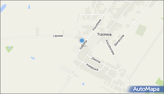 Trzcinica powiat kępiński, Szkolna, mapa Trzcinica powiat kępiński
