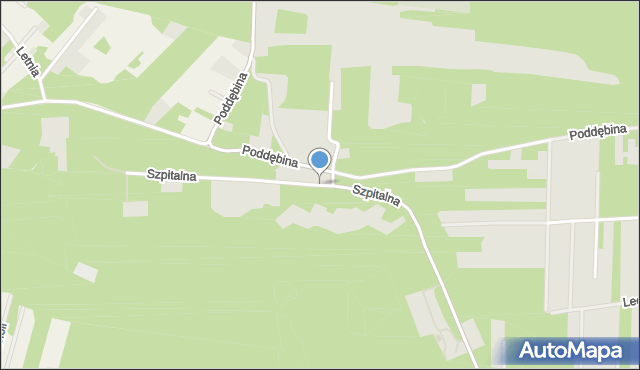 Tuszyn powiat łódzki wschodni, Szpitalna, mapa Tuszyn powiat łódzki wschodni