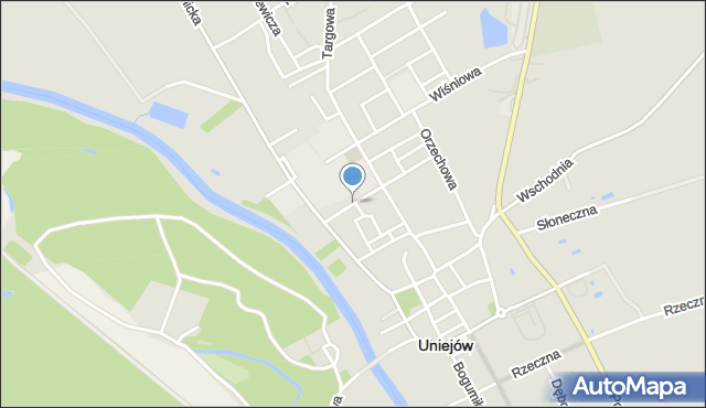 Uniejów, Szkolna, mapa Uniejów