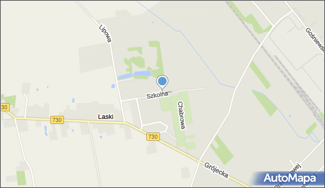 Warka, Szkolna, mapa Warka