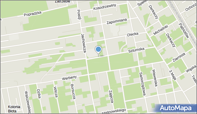 Warszawa, Sztumska, mapa Warszawy