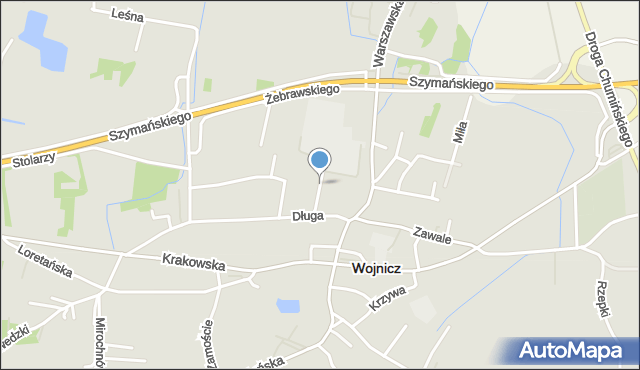 Wojnicz, Szkolna, mapa Wojnicz