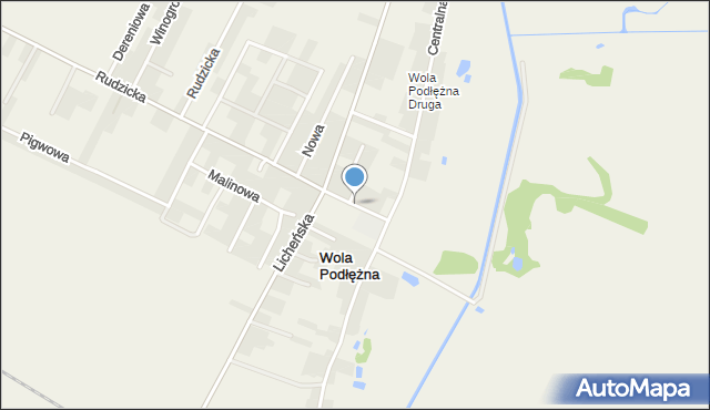 Wola Podłężna, Szkolna, mapa Wola Podłężna