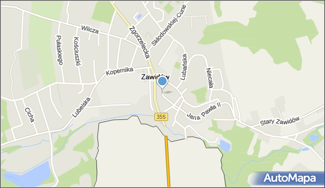 Zawidów, Szeroka, mapa Zawidów