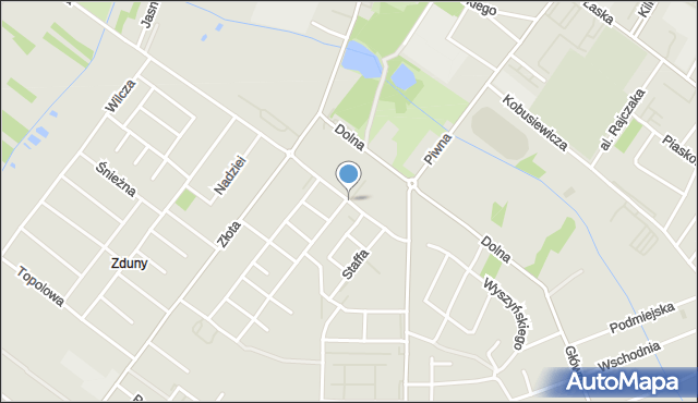 Zduńska Wola, Szymanowskiego Karola, mapa Zduńska Wola