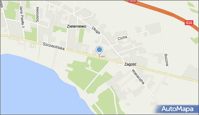 zieleniewo stargard mapa Szczecińska Zieleniewo, Ulica, 73 108